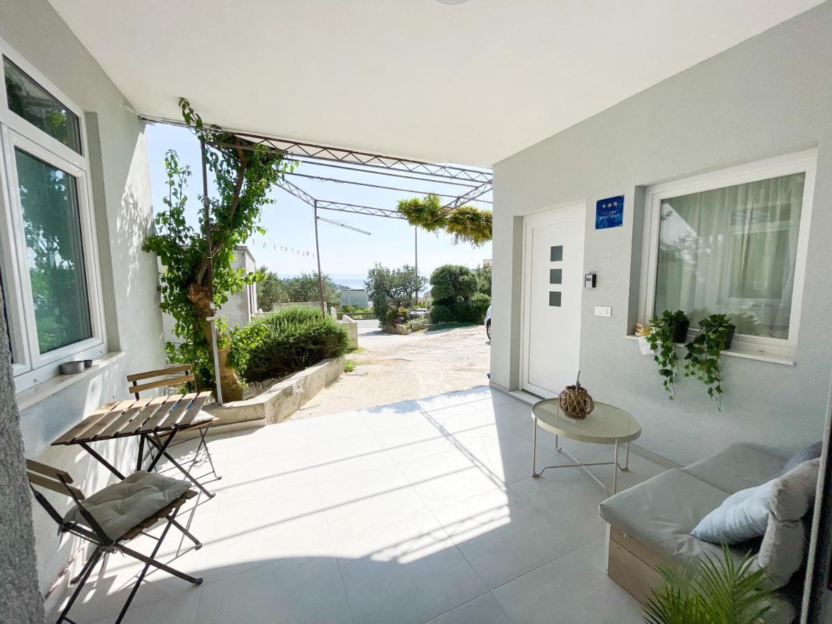 Modern Studio Overlooking Downtown Makarska Eksteriør bilde